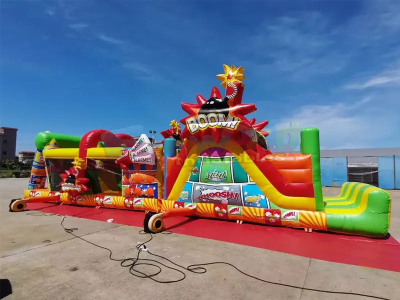 Dev açık hava partisi jumper şişme fedai ticari yaşam dolu kale komik engel parkuru